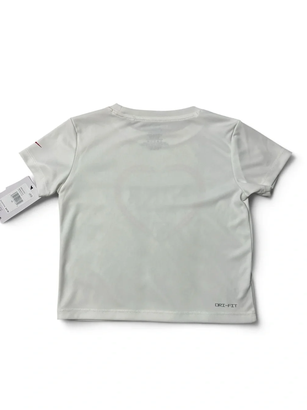 Nike White Tee with Red Heart Logo & Red Athletic Shorts
